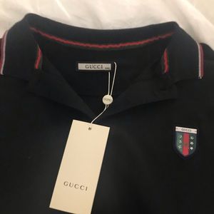 Gucci Polo Shirt XXL in Black